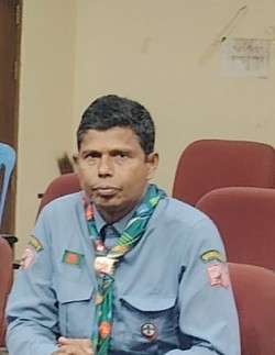 জনাব প্রদীপ কুমার বিশ্বাস,রোভার স্কাউট লিডার প্রতিনিধি,বাংলাদেশ স্কাউটস গোপালগঞ্জ জেলা রোভার
