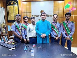 হেঁটে ১৫০ কিলোমিটার পথ পাড়ি দেবেন গোপালগঞ্জের চার রোভার ১ম দিন গোপালগঞ্জ টু কাশিয়ানি