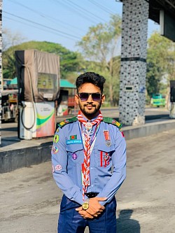 আশরাফুল আলম নাজিম ,গোপালগঞ্জ সরকারি কলেজ রোভার স্কাউট গ্রুপ, ০৫-০৯ অক্টোবর ২০২৫